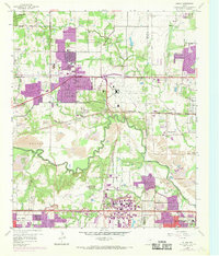 Euless 1959 topographic map preview