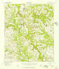 Evant 1954 topographic map preview