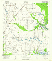 Fannett East 1943 topographic map thumbnail