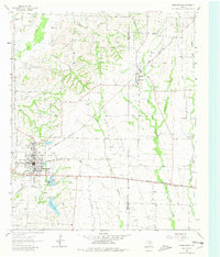 Farmersville 1962 topographic map thumbnail