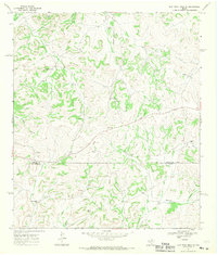 Flat Rock Draw SE 1967 topographic map thumbnail