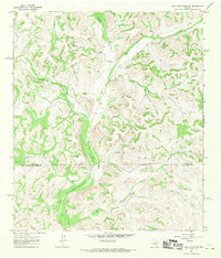 Flat Rock Draw SW 1967 topographic map thumbnail
