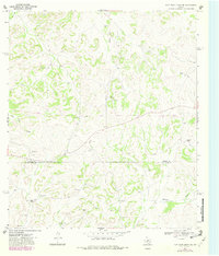 Flat Rock Draw SE 1967 topographic map thumbnail