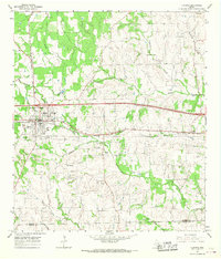 Flatonia 1965 topographic map thumbnail