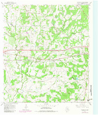 Flatonia NW 1965 topographic map thumbnail
