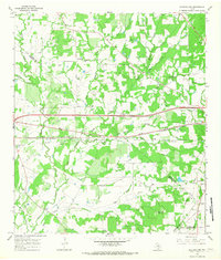 Flatonia NW 1965 topographic map thumbnail