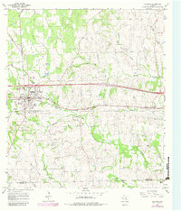 Flatonia 1965 topographic map preview