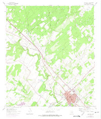Floresville 1961 topographic map thumbnail