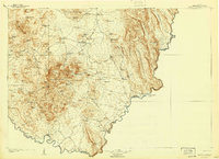 Chisos Mountains 1905 topographic map thumbnail