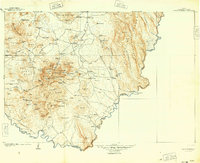 Chisos Mountains 1905 topographic map thumbnail