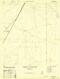 Fort Bliss NE 1948 topographic map thumbnail