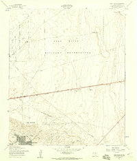 Fort Bliss SE 1955 topographic map thumbnail