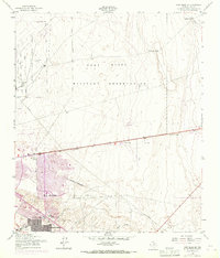 Fort Bliss SE 1955 topographic map thumbnail
