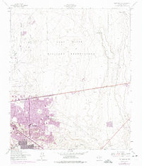 Fort Bliss SE 1955 topographic map thumbnail