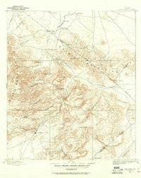 Fort Davis 1894 topographic map preview