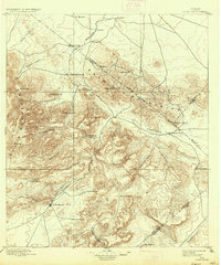 Fort Davis 1897 topographic map thumbnail