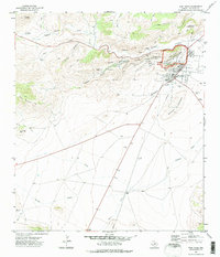 Fort Davis 1972 topographic map thumbnail
