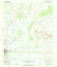 Fort Stockton East 1970 topographic map preview