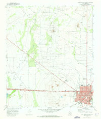 Fort Stockton West 1970 topographic map thumbnail
