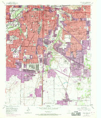 Fort Worth 1955 topographic map thumbnail