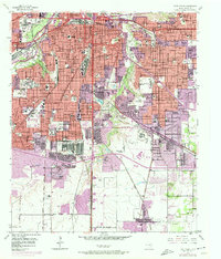 Fort Worth 1955 topographic map thumbnail