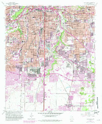 Fort Worth 1955 topographic map thumbnail