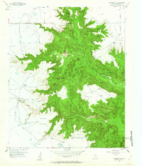 Fortress Cliff 1956 topographic map thumbnail