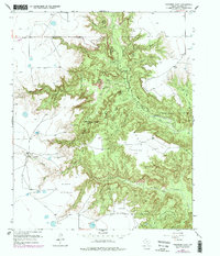 Fortress Cliff 1956 topographic map thumbnail