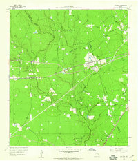Fostoria 1958 topographic map thumbnail