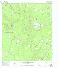 Fostoria 1958 topographic map thumbnail