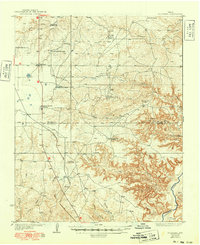 Fourways 1936 topographic map preview