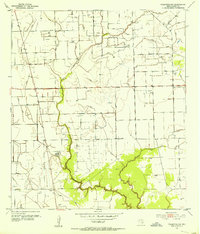 Francitas NW 1952 topographic map thumbnail
