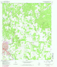 Fredericksburg East 1967 topographic map thumbnail