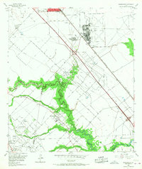 Friendswood 1955 topographic map thumbnail