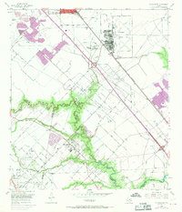 Friendswood 1955 topographic map thumbnail