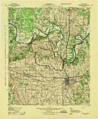 Gainesville 1943 topographic map thumbnail