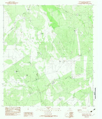 Galvan Ranch 1982 topographic map thumbnail