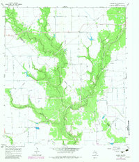 Ganado NE 1965 topographic map thumbnail
