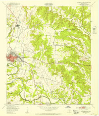 Gatesville East 1947 topographic map thumbnail