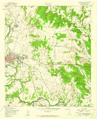 Gatesville East 1957 topographic map thumbnail