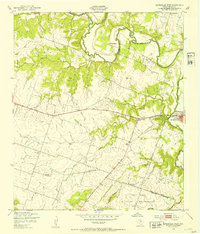 Gatesville West 1947 topographic map thumbnail