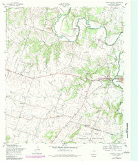 Gatesville West 1954 topographic map thumbnail
