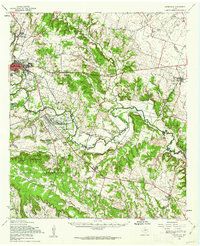 Gatesville topographic map thumbnail