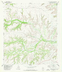 Geddis Canyon NW 1980 topographic map thumbnail