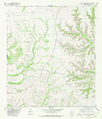 Geddis Canyon West 1980 topographic map preview