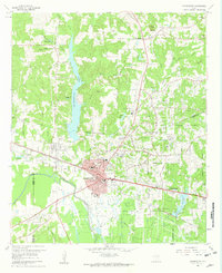 Gladewater 1960 topographic map preview