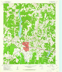 Gladewater 1960 topographic map thumbnail