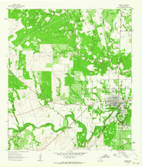 Goliad 1962 topographic map preview