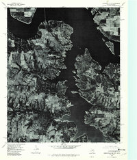 Gordonville SE 1976 topographic map thumbnail
