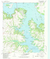 Gordonville 1982 topographic map thumbnail